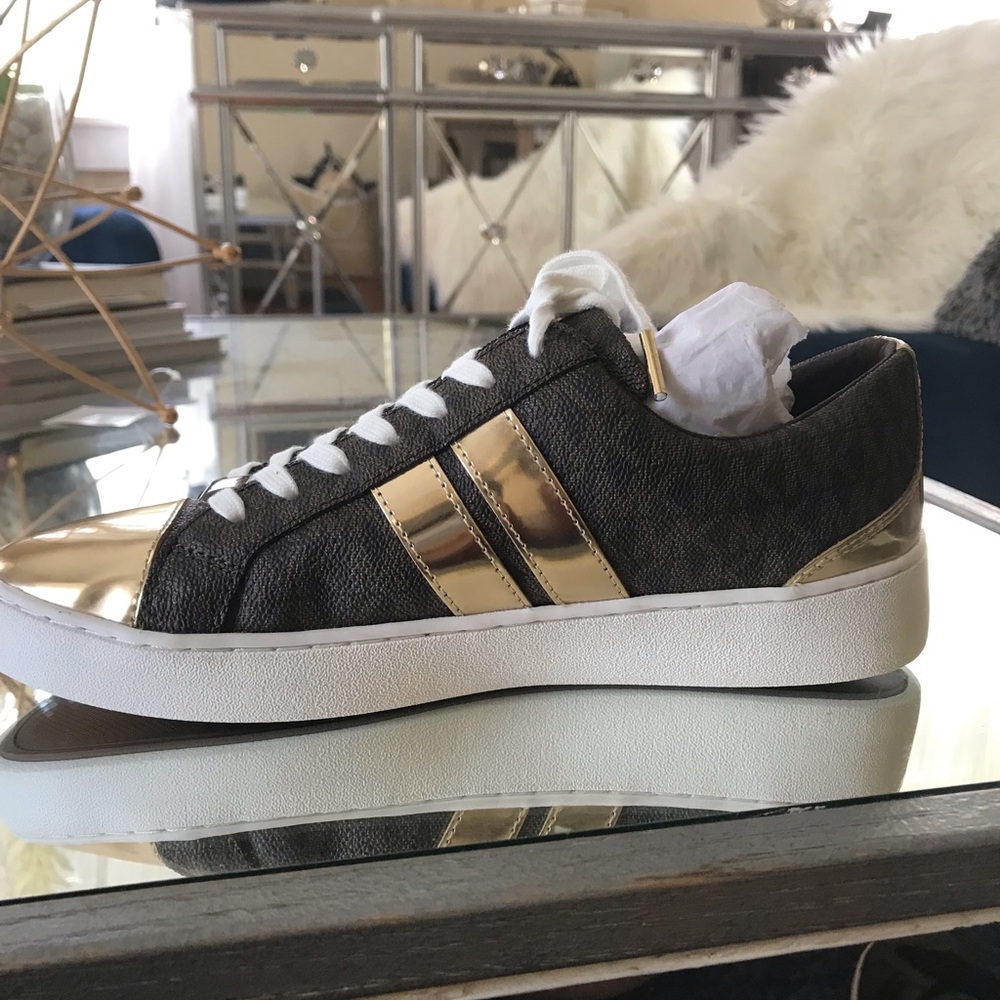 Michael Kors Catelyn Stripe Lace Up Shoes size 7 - Picture 3 of 8